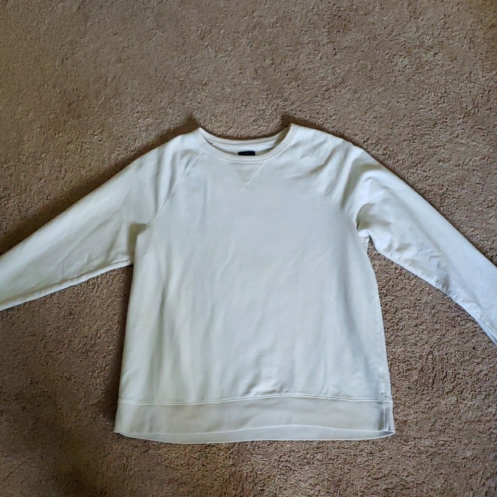 Eggshell white pullover sweater